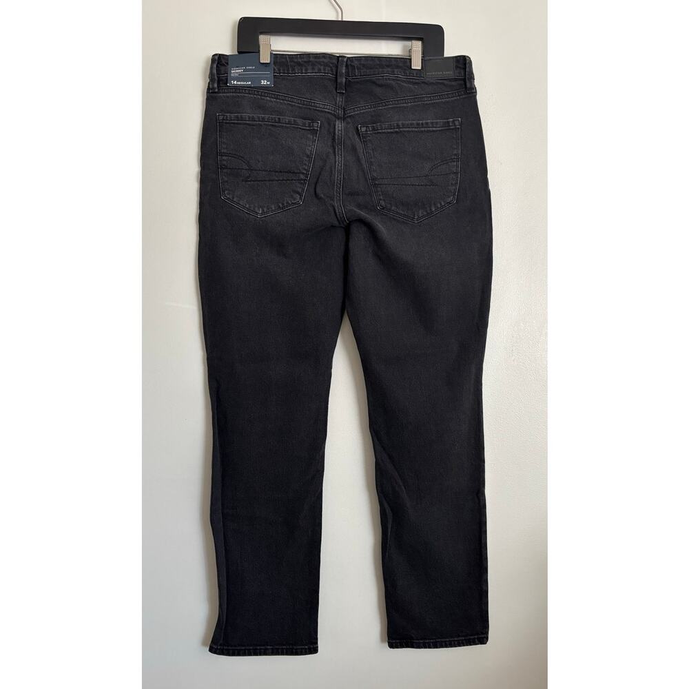 Black Magic American Eagle Mid Rise Stretch Skinny Jeans 14R - Picture 3 of 6